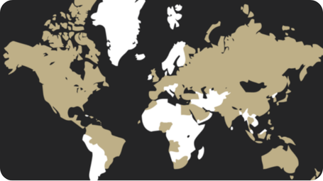 World map highlighting the global CENTURY 21 network